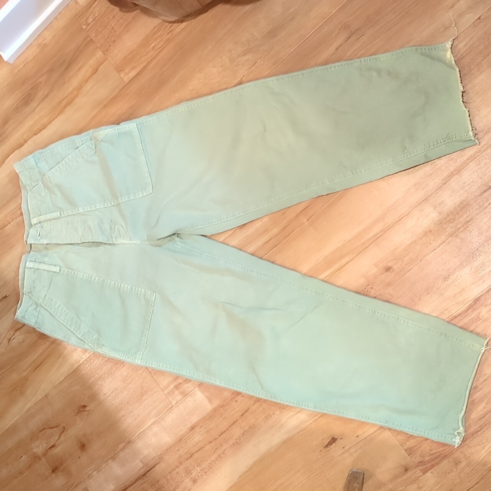 MOTHER patch pocket Fray hem pants